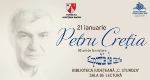 Petru Creția - 95 de ani de la naștere @ Biblioteca Județeană „C. Sturdza” Bacău, Sala de lectură | Bacău | Județul Bacău | România